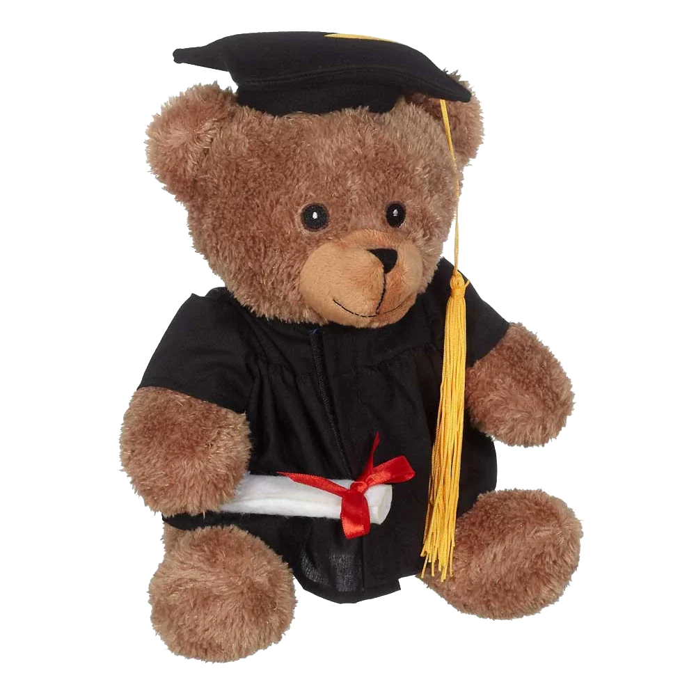 9" Mini Grad Bears!  The Embroidery Zoo